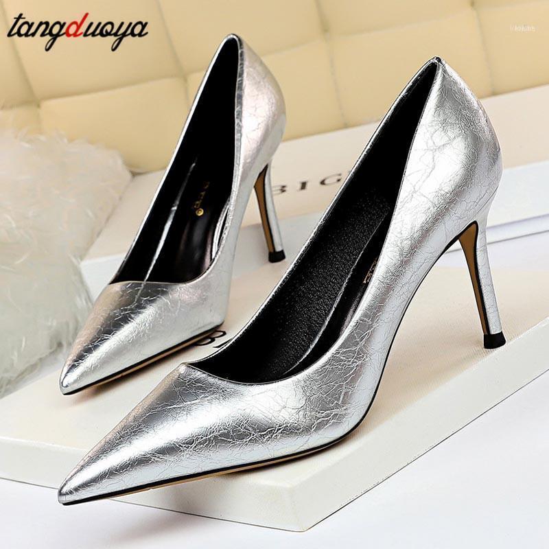 Summer Luxury Women 8cm High Heels Sexy Banquet Pumps Stiletto Gold Silver Heel Plus Size Wedding Shoes Zapatos De Mujer1, Pink
Summer Luxury Women 8cm High Heels Sexy Banquet Pumps Stiletto Gold Silver Heel Plus Size Wedding Shoes Zapatos De Mujer1, Pink