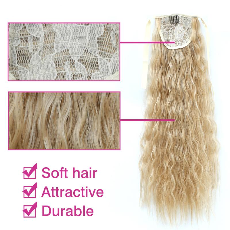 Synthetic Wigs DIFEI 24 Inches Long Curly Ponytail 9 Colors High Temperature Fiber Drawstring Hair For Black Women