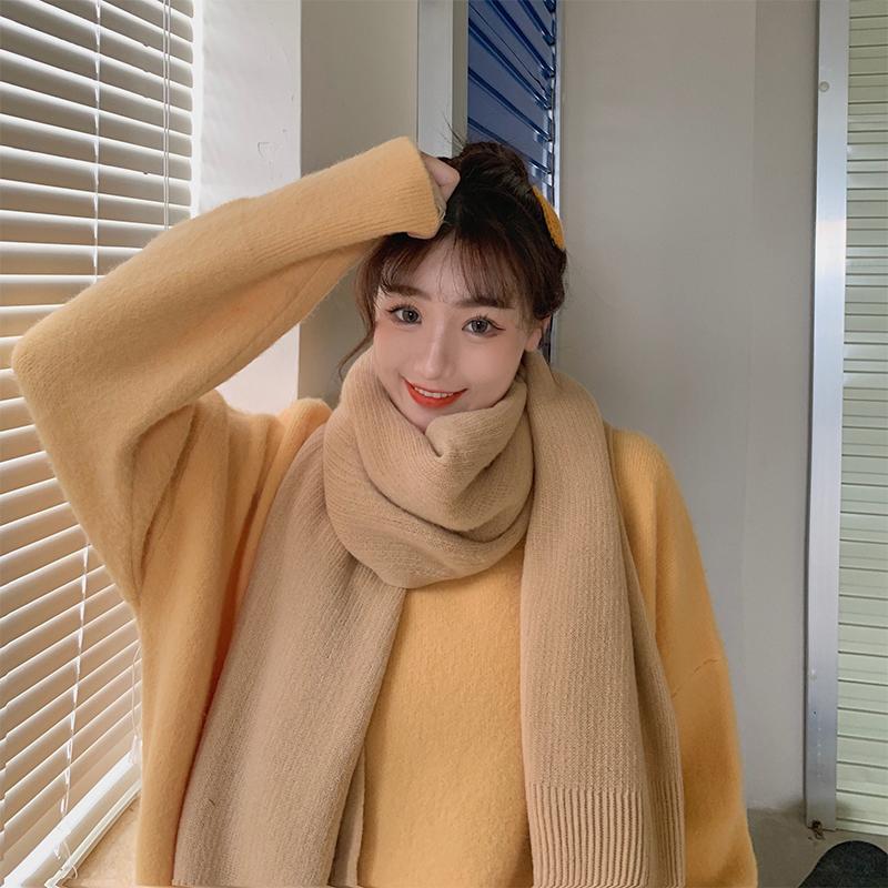 Scarves Imitation Cashmere Women High Quality Solid Scarf Winter Warm Long Wrap Casual Comfortable Soft Wild Kintted Female Thick Shawl
Scarves Imitation Cashmere Women High Quality Solid Scarf Winter Warm Long Wrap Casual Comfortable Soft Wild Kintted Female Thick Shawl