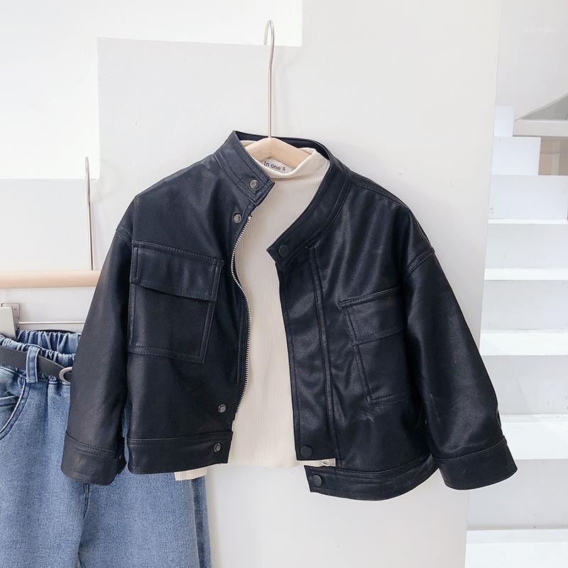 Jackets Baby Handsome Leather Jacket Wind Spring Autumn Clothing For Boys Children Motorcycle Trend Cool, Blue;gray
Jackets Baby Handsome Leather Jacket Wind Spring Autumn Clothing For Boys Children Motorcycle Trend Cool, Blue;gray
