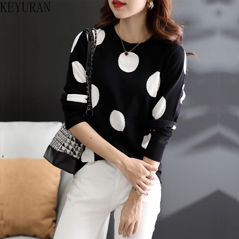 Women's Sweaters 2021 Autumn Winter Dots Pullovers Sweater Women Retro Mock Neck Long Sleeve White Knitted Bottoming Tops Elastic Stylish Ju, Black
Women's Sweaters 2021 Autumn Winter Dots Pullovers Sweater Women Retro Mock Neck Long Sleeve White Knitted Bottoming Tops Elastic Stylish Ju, Black