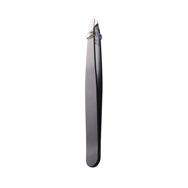Eyelashes Tweezers Stain Steel Slanted Tip Face Hair Removal Curler Clip Brow Trimmer Makeup Tools Accessories Rose Gold