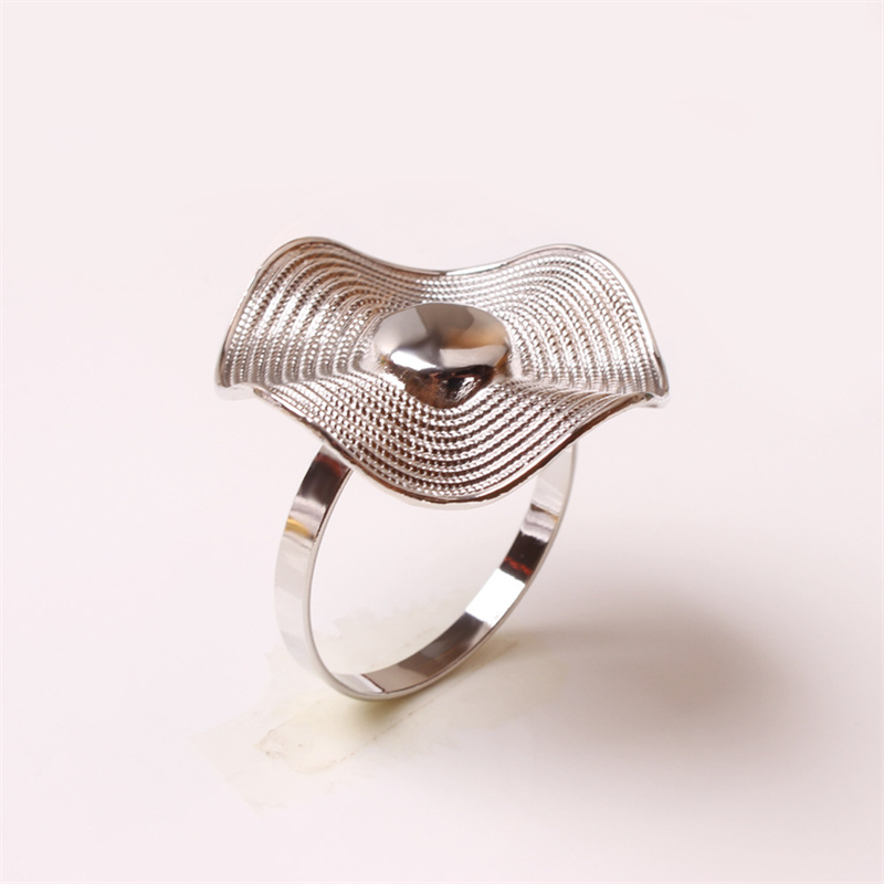 Table Napkin Holders Gold and Silver Napkin Rings Hat Design