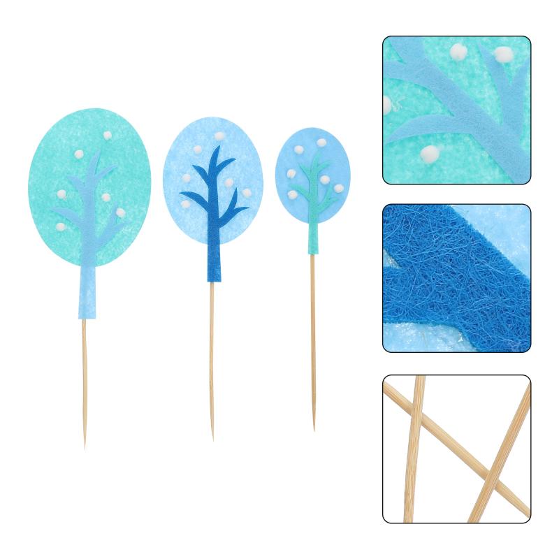 Christmas Decorations 24pcs Tree Shape Cake Toppers Creative Picks Inserted Cards (Sky-blue)
Christmas Decorations 24pcs Tree Shape Cake Toppers Creative Picks Inserted Cards (Sky-blue)