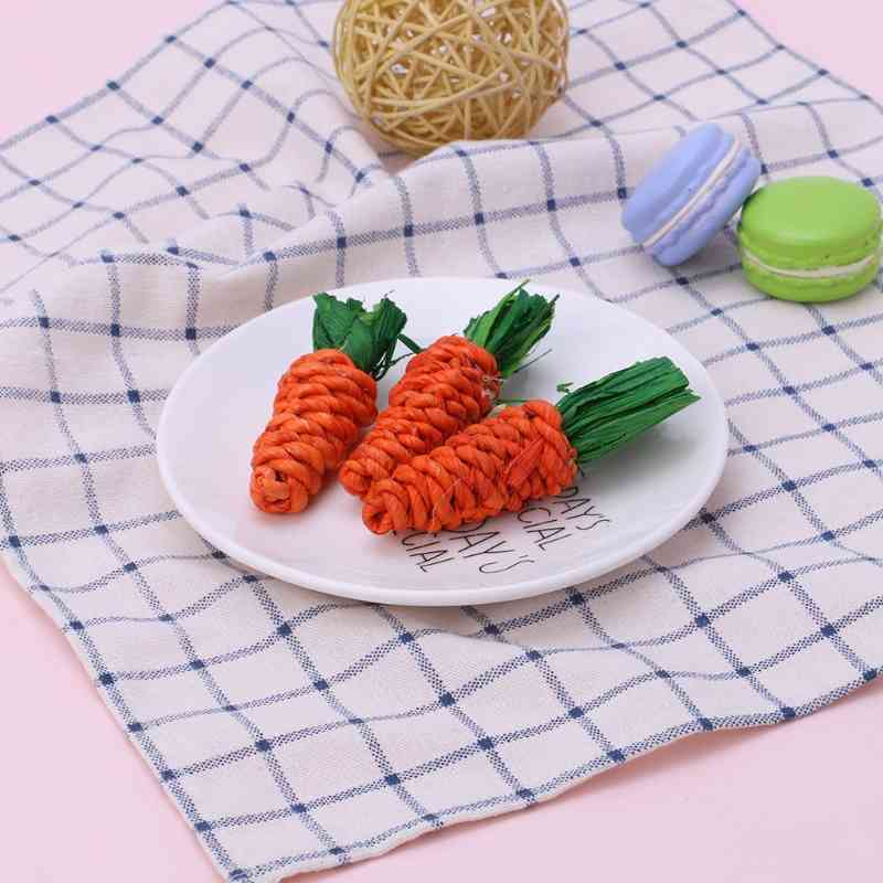 3.Cuts carrot Former rabbit Hamster Chew Bite Toys Cavia Dental cleaning Toys