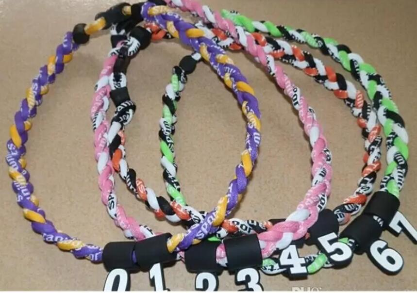 Titanium Sport Accessories new sports silicone numbers digital number pendant PICK YOUR NUMBERS KIDS White softball Stitches Tornado Necklace Baseball