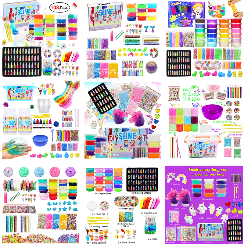 24pcs/Set Kids Decompression Fidget Toy Colorful Crystal Mud Novelty Butter Slime Kit Cotton Color Gifts Desktop Game Soft Squeeze Gift
24pcs/Set Kids Decompression Fidget Toy Colorful Crystal Mud Novelty Butter Slime Kit Cotton Color Gifts Desktop Game Soft Squeeze Gift