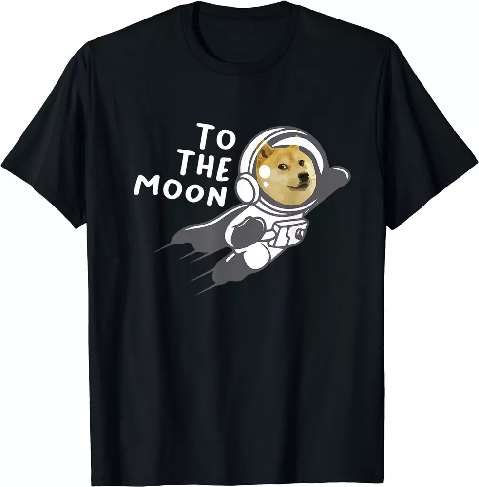 Dogecoin to the Moon Shirt, Hodl Doge Coin Crypto Currency T-Shirt