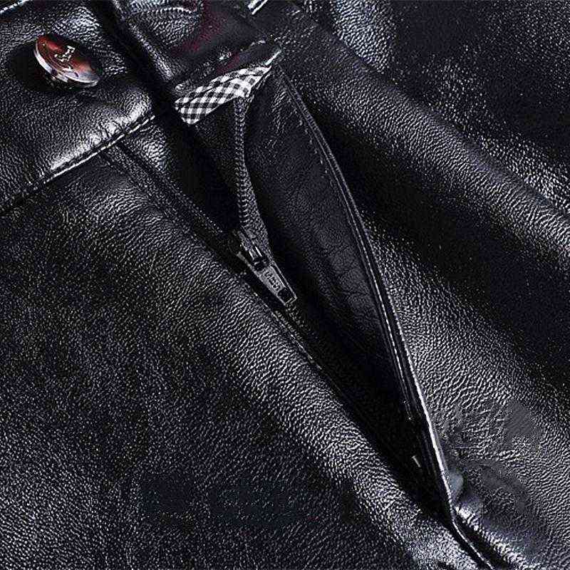 Oversized High Waist Pu Wide Leg Ankle-length Pants Women Baggy Black Shiny Faux Leather Womens Loose Pant Korean Trousers 211115