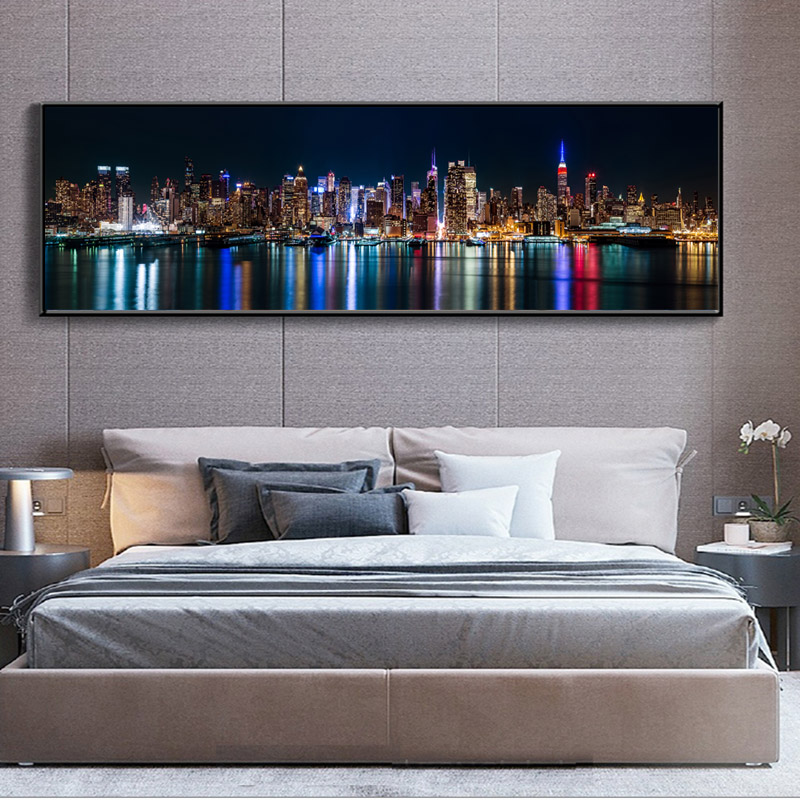 Posters & Prints New York City Night landscape Wall Pictures For Living Room Modern Art Print Big Size Wall Decorative Pictures