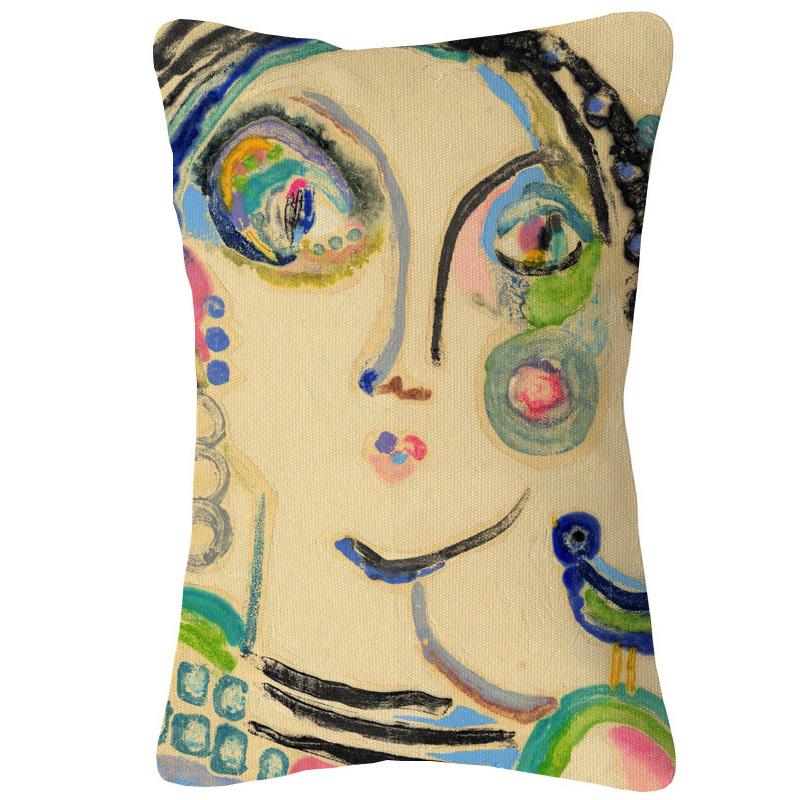 Cushion/Decorative Pillow On My Shoulder Cushion Covers Africa American Girl Painting Beige Linen Case 30X50cm Sofa Decoration
Cushion/Decorative Pillow On My Shoulder Cushion Covers Africa American Girl Painting Beige Linen Case 30X50cm Sofa Decoration