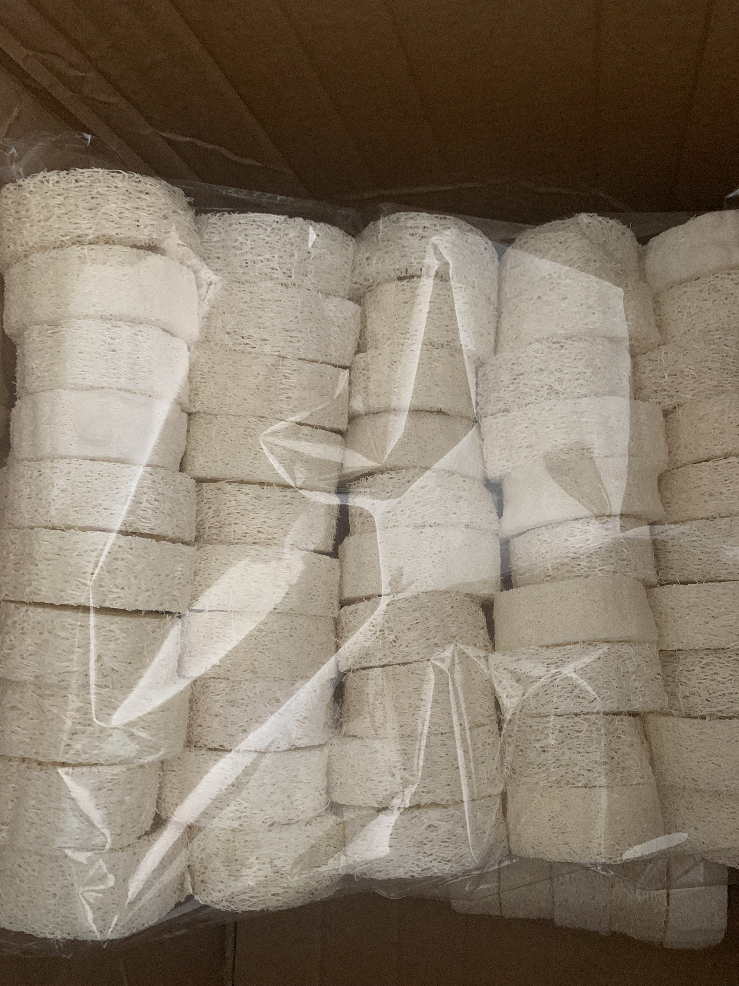 2cm Thick Natural Sponge Loofah Cuts Slices for Soap Making or Dish Holder Best quality