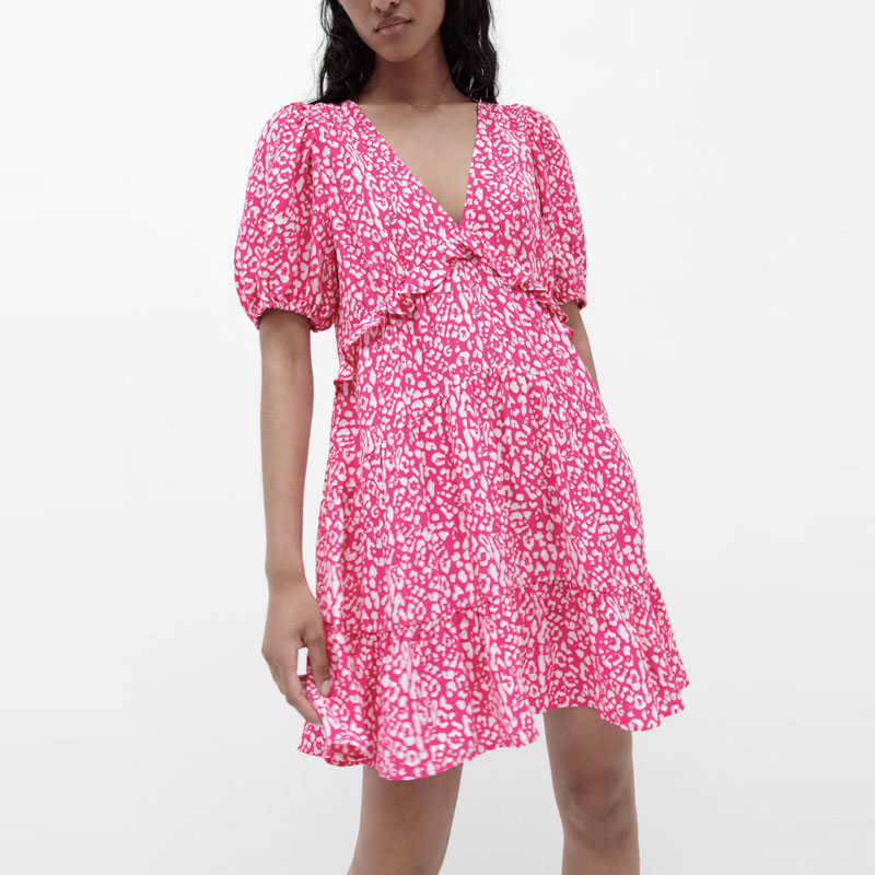 Za Blue Animal Print Mini Dress Women Long Sleeve Ruffle Backless Spring Dresses Woman Chic Sexy Backless Party Dresses 210602, Pink
Za Blue Animal Print Mini Dress Women Long Sleeve Ruffle Backless Spring Dresses Woman Chic Sexy Backless Party Dresses 210602, Pink