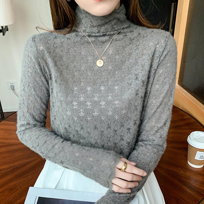 Women's Blouses & Shirts Turtleneck Elegant Lace Slim Solid Women Autumn Winter Korean Fashion Tops Blusas Casual Long Sleeve Black Female, White
Women's Blouses & Shirts Turtleneck Elegant Lace Slim Solid Women Autumn Winter Korean Fashion Tops Blusas Casual Long Sleeve Black Female, White