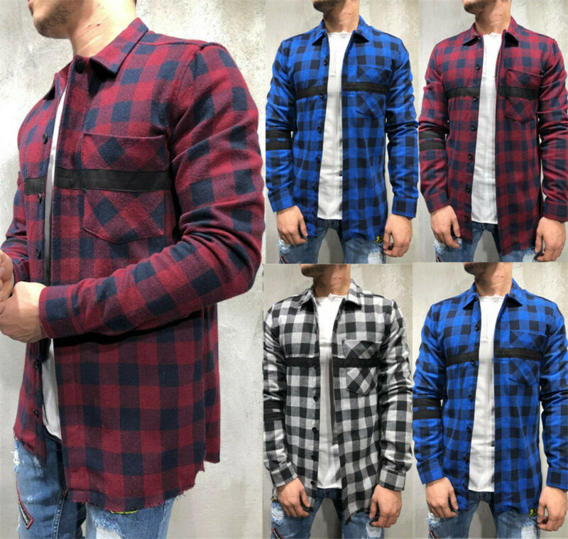 Men's Casual Shirts Mens Brushed Cotton Flannel Check Shirt Long Sleeve Plaid Top Blouse Male Clothing, Blue
Men's Casual Shirts Mens Brushed Cotton Flannel Check Shirt Long Sleeve Plaid Top Blouse Male Clothing, Blue