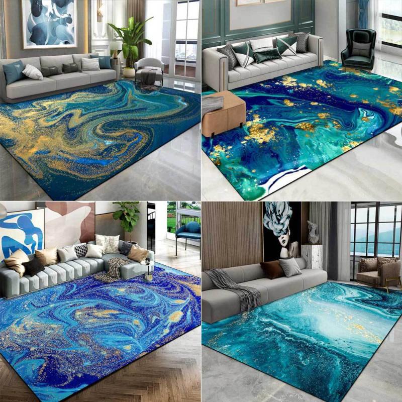 Carpets Nordic Luxury Abstract Living Room Area Rug Watercolor Blue Green Ocean Fluid Marble Gilt Golden Carpet Bedroom Bedside Non-Slip
Carpets Nordic Luxury Abstract Living Room Area Rug Watercolor Blue Green Ocean Fluid Marble Gilt Golden Carpet Bedroom Bedside Non-Slip