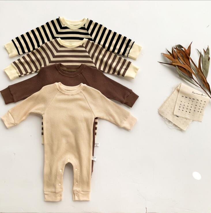 Jumpsuits 2021 Boys Girls Striped Rompers Cotton Autumn Full Sleeve Babys Jumpsui 6-24 Month QA589, Blue
Jumpsuits 2021 Boys Girls Striped Rompers Cotton Autumn Full Sleeve Babys Jumpsui 6-24 Month QA589, Blue