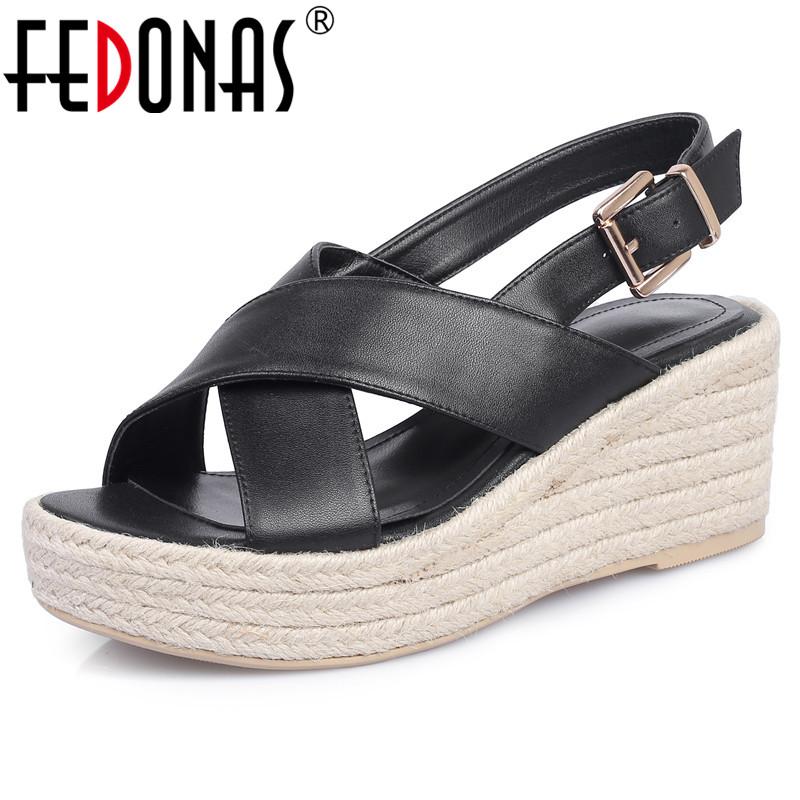 Dress Shoes FEDONAS Buckle Women Sandals 2021 Summer Est Wedged Platform High Heels Pumps Genuine Leather Office Lady Party Woman, Black
Dress Shoes FEDONAS Buckle Women Sandals 2021 Summer Est Wedged Platform High Heels Pumps Genuine Leather Office Lady Party Woman, Black
