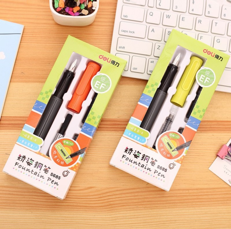dli s685 use posture correction pen, male and female primary school students practice writing can replace ink bag pen
dli s685 use posture correction pen, male and female primary school students practice writing can replace ink bag pen