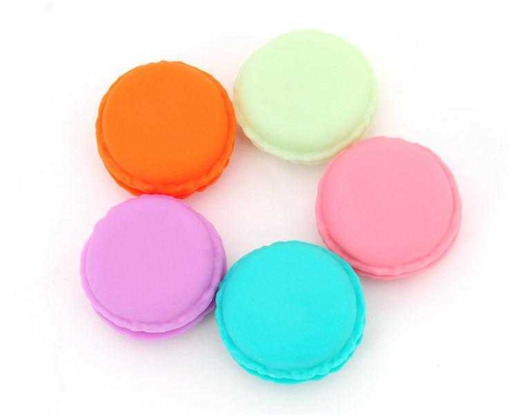 1000 Pcs Sweet Macarons Storage Box Candy Color For Jewelry Earring Outing Boxes Living Essential Wholesale