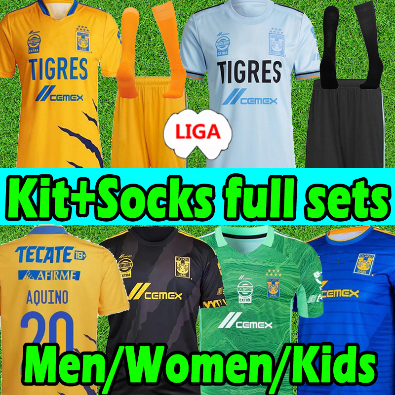 2021 2022 Tigres UANL soccer jerseys LIGA MX 7 stars home away third GK THAUVIN GIGNAC NICO LOPEZ VARGAS 21/22 L.FERNANDEZ men kids kit+socks full sets football shirts, Black
2021 2022 Tigres UANL soccer jerseys LIGA MX 7 stars home away third GK THAUVIN GIGNAC NICO LOPEZ VARGAS 21/22 L.FERNANDEZ men kids kit+socks full sets football shirts, Black