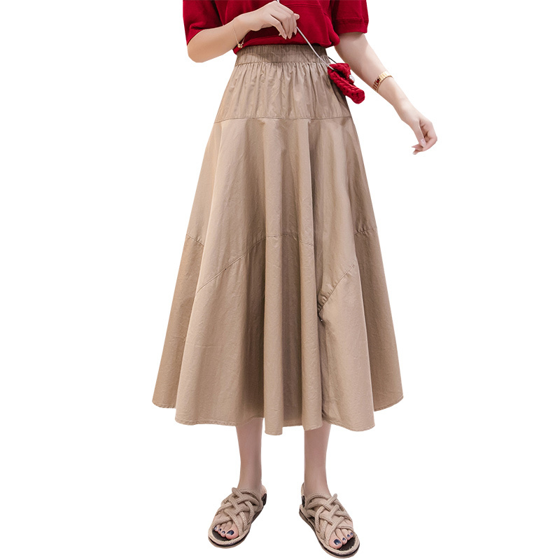 skirts Korean Style Retro A- line Solid Cotton Pleated All-match Patchwork Flared Long Full Skirts, Black
skirts Korean Style Retro A- line Solid Cotton Pleated All-match Patchwork Flared Long Full Skirts, Black