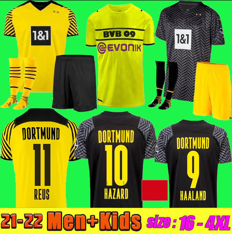 SIZE S-4XL 21 22 dortmund soccer jersey 2021 2022 HAALAND REUS Borussia football shirts REYNA HUMMELS BRANDT BELLINGHAM maillot de foot men + kids kit, Black;yellow
SIZE S-4XL 21 22 dortmund soccer jersey 2021 2022 HAALAND REUS Borussia football shirts REYNA HUMMELS BRANDT BELLINGHAM maillot de foot men + kids kit, Black;yellow
