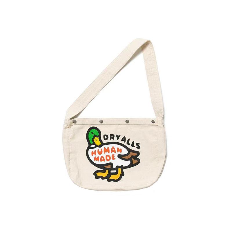 Backpack 2021 HUMAN MADE Backpacks Men Women High Quality Red Heart Green Headed Duck Graghic Bags Hasp Canvas Bag