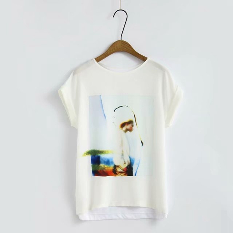 Women Summer Tees Printed Short Sleeve Cotton T Shirt Ladies Street wear Preppy Style Casual XZ2349 210603, White
Women Summer Tees Printed Short Sleeve Cotton T Shirt Ladies Street wear Preppy Style Casual XZ2349 210603, White