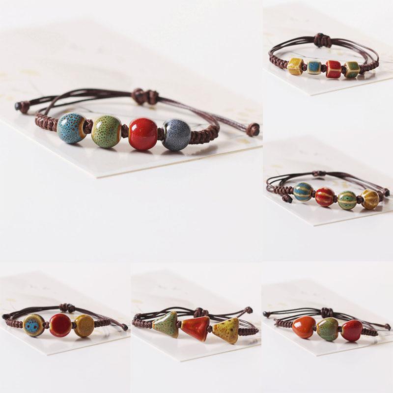 Charm Bracelets 3pcs Casual Ethnic Ceramic For Women Men Bangle Adjustable Handmade Beads Wax Rope Girl's Gift
Charm Bracelets 3pcs Casual Ethnic Ceramic For Women Men Bangle Adjustable Handmade Beads Wax Rope Girl's Gift