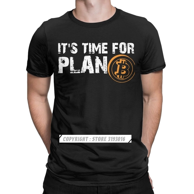 Men's It's Time For Plan B Bitcoin BTC Crypto Currency T Shirts Cryptocurrency Blockchain Christmas T-Shirts Drop Ship, White;black
Men's It's Time For Plan B Bitcoin BTC Crypto Currency T Shirts Cryptocurrency Blockchain Christmas T-Shirts Drop Ship, White;black