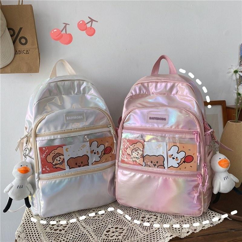 School Bags Women Backpack Kawaii Cute High Capacity Cartoon Pattern Multi-pocket For Girls Mochila, Blue
School Bags Women Backpack Kawaii Cute High Capacity Cartoon Pattern Multi-pocket For Girls Mochila, Blue
