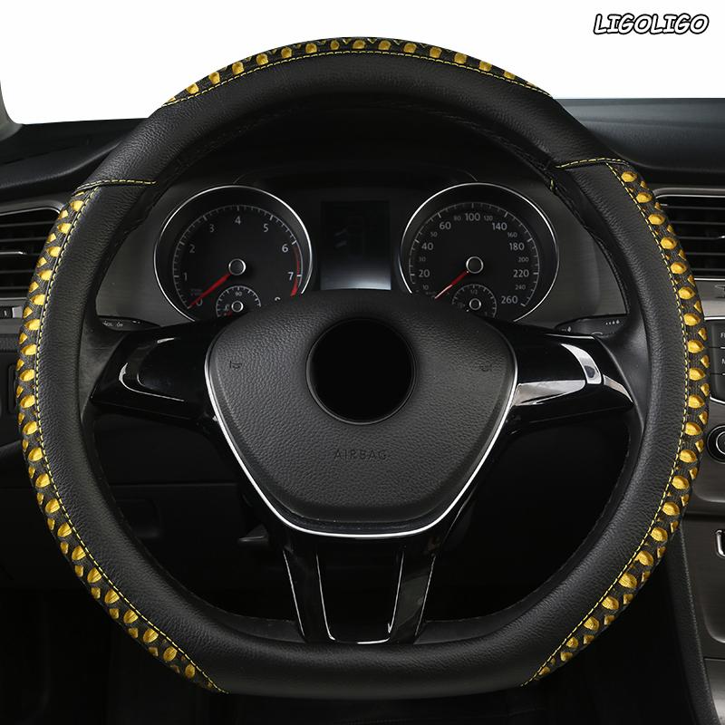 Steering Wheel Covers LIGOLIGO Leather Car Cover For Nissans Qashqai Xtrail T32 Juke Note Tiida Almera Rogue
Steering Wheel Covers LIGOLIGO Leather Car Cover For Nissans Qashqai Xtrail T32 Juke Note Tiida Almera Rogue
