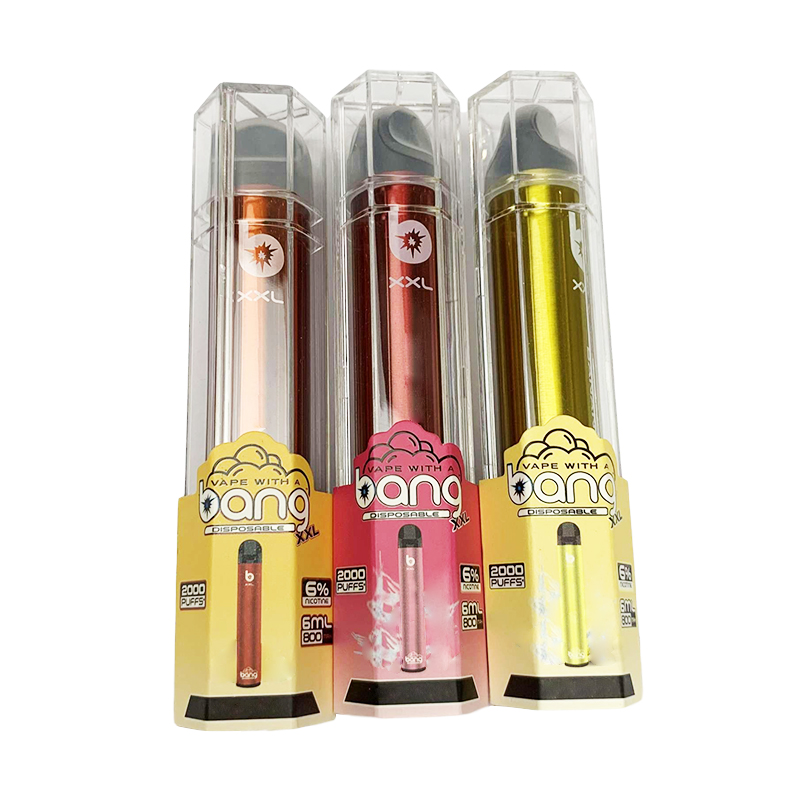 Bang XXL Disposable Vape Electronic Cigarette Kit Pen Pod 800 1600 2000 Puffs E Cigs Kit vaper desechables de 2000 caladas pack 10 vapeador
Bang XXL Disposable Vape Electronic Cigarette Kit Pen Pod 800 1600 2000 Puffs E Cigs Kit vaper desechables de 2000 caladas pack 10 vapeador