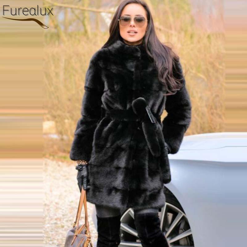 Women's Fur & Faux FUREALUX Winter Jacket Natural Whole Skin Intact Mink High Quality Coat Warm Vintage High-end Luxury Clothes Manteau, Black
Women's Fur & Faux FUREALUX Winter Jacket Natural Whole Skin Intact Mink High Quality Coat Warm Vintage High-end Luxury Clothes Manteau, Black