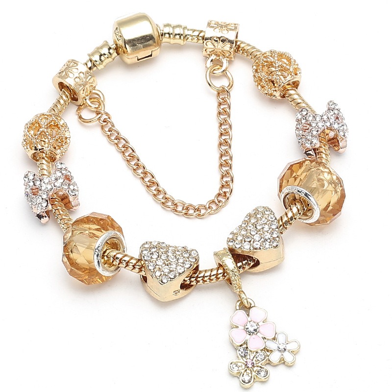 Fashion Pandora Style Charm Bracelet Women Four Leave Clover Pendant European Charm Beads Magnolia Cherry Dangle Fits Pandora Charm Bracelets Necklace DIY Jewelry
Fashion Pandora Style Charm Bracelet Women Four Leave Clover Pendant European Charm Beads Magnolia Cherry Dangle Fits Pandora Charm Bracelets Necklace DIY Jewelry