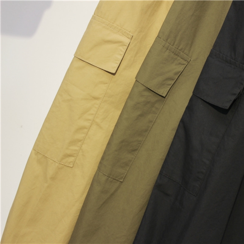 Autumn High-waist Overalls Loose and Thin Radish Pants Letter Patch Ins Lantern Beamed Nine-point Harem 210514