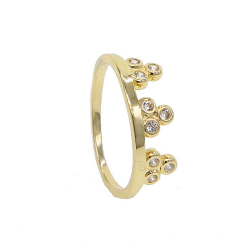 Wedding Rings Exquisite Crown Shaped Ring Delicate Gold Color CZ For Women Fashion Cubic Zirconia Jewelry In Drop Top Quality
Wedding Rings Exquisite Crown Shaped Ring Delicate Gold Color CZ For Women Fashion Cubic Zirconia Jewelry In Drop Top Quality