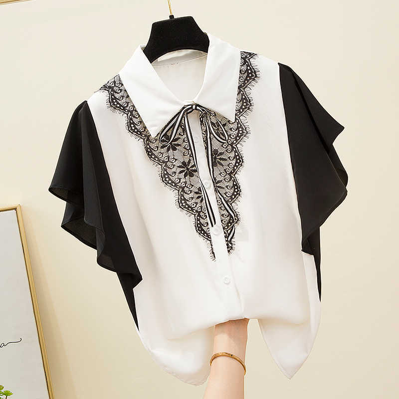 Polka Dot Blouse Women Turn Down Collar short Sleeve Shirts Plus Size Clothes Streetwear White Blouse Women Xxl 210604
Polka Dot Blouse Women Turn Down Collar short Sleeve Shirts Plus Size Clothes Streetwear White Blouse Women Xxl 210604