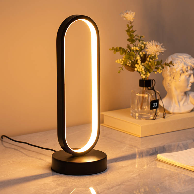Contemporary LED Desk Light with USB Charging Port - Suitable for Any Room (Dimmable, Multiple Plugs Available)