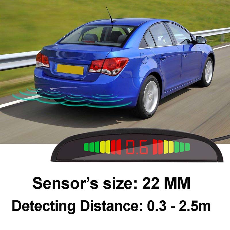 XINMY Intelligent Car LED Indicator Set with Four-Sensor Reversing Aid for Precise Vehicle Guidance