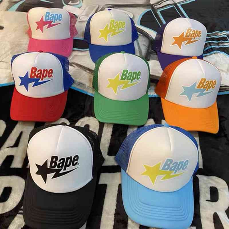 Bapesta cap Nigo Japanese fashion baseball hat it hip hop Mesh Hat men's and women's summer outdoor, Black
Bapesta cap Nigo Japanese fashion baseball hat it hip hop Mesh Hat men's and women's summer outdoor, Black