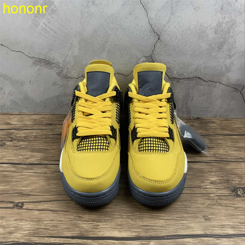 2021 Release 4 4s Lightnings Basketball Shoes Jumpman IV Yellow Grey Outdoor Sports Sneakers Ship With Box Size US7-13, Customize
2021 Release 4 4s Lightnings Basketball Shoes Jumpman IV Yellow Grey Outdoor Sports Sneakers Ship With Box Size US7-13, Customize