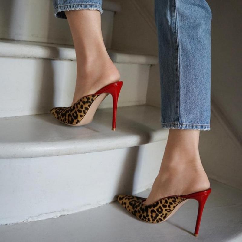 Fashion Summer Leopard Grain Slingback Mules Pointed Toe Med Heels Women Pumps High Thin Party Sexy Shoes 35-40 Dress, Yellow
Fashion Summer Leopard Grain Slingback Mules Pointed Toe Med Heels Women Pumps High Thin Party Sexy Shoes 35-40 Dress, Yellow