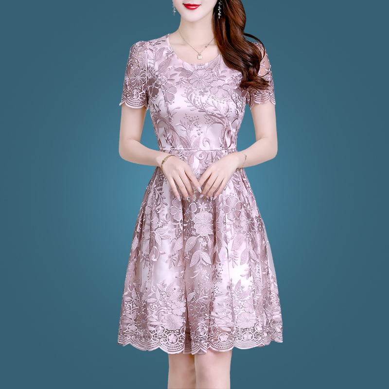 Plus Size Embroidery Vintage Summer Fashion Cocktail Dresses Wasit Slim Short Sleeve A-Line Vestido Para Occasion Dress For Women, Printed pink
Plus Size Embroidery Vintage Summer Fashion Cocktail Dresses Wasit Slim Short Sleeve A-Line Vestido Para Occasion Dress For Women, Printed pink
