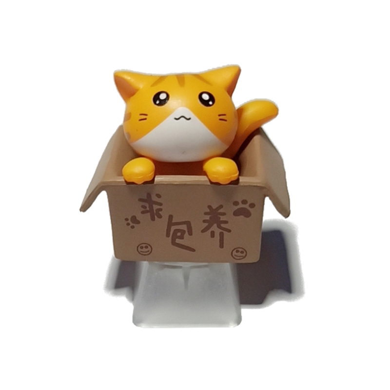 ABS Custom Cartoon Anime Cat Keycap Bottom Backlit Keycaps Gift for cherry MX Mechanical Keyboard Key Cap