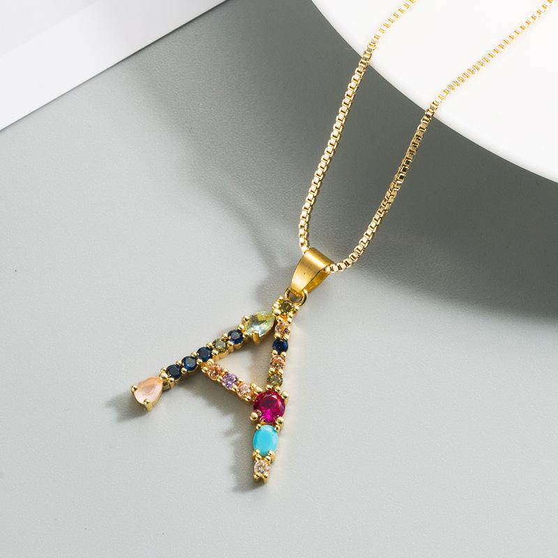 Pendant Necklaces EBEN-EZER A-Z Colored Alphabet Chain Copper Zircon Necklace Punk Hip-Hop Style Fashion Woman Man Initial Name Jewelry, Silver
Pendant Necklaces EBEN-EZER A-Z Colored Alphabet Chain Copper Zircon Necklace Punk Hip-Hop Style Fashion Woman Man Initial Name Jewelry, Silver