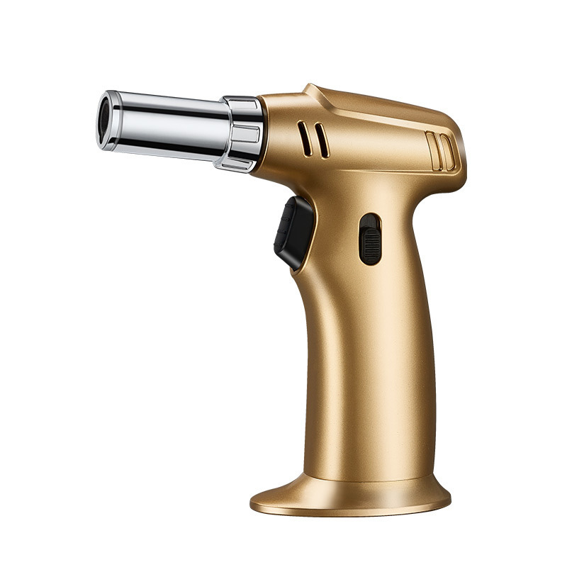 Wholesale Chef Blowtorch Scorch Lighter Refillable Kitchen Torch Jet Flame Iron Welding Gift Butane Gas Torches W260202