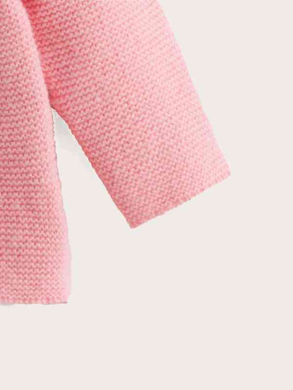 Baby Frill Trim Button Front Sweater SHE