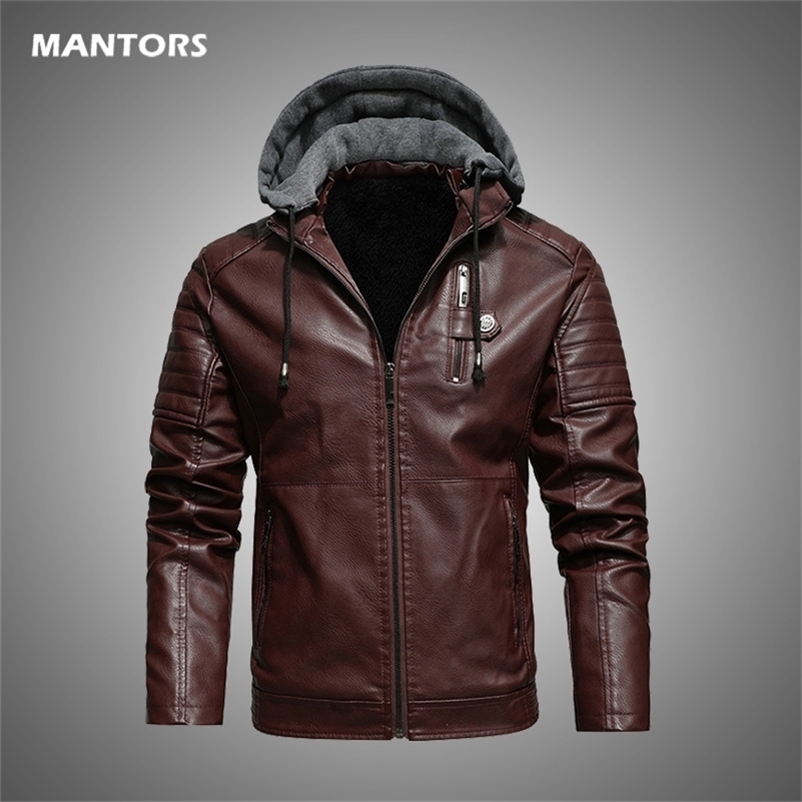 Autumn Winter Leather Jacket Men Fleece Motorcycle PU Leather Jacket Male Stand Collar Casual Windbreaker Mens Coat Zipper 211110, Fx1002khaki
Autumn Winter Leather Jacket Men Fleece Motorcycle PU Leather Jacket Male Stand Collar Casual Windbreaker Mens Coat Zipper 211110, Fx1002khaki